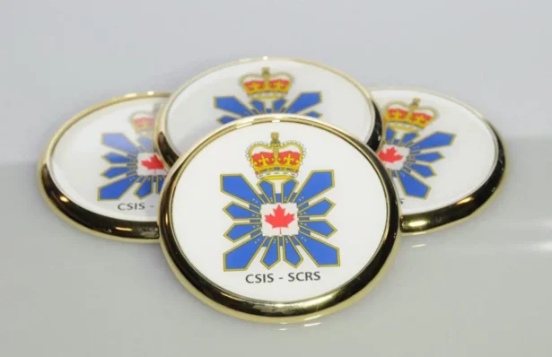 Canadian Security Intelligence Service (CSIS) branded coasters in Ottawa, in a 2011 handout photo. (The Canadian Press/CSIS)