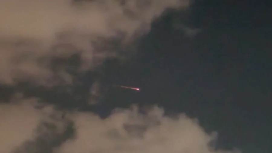 Missiles Seen Over Northern Israel in Iran Attack