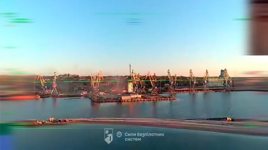 Ukraine Attacks Russian-Occupied Mariupol Port