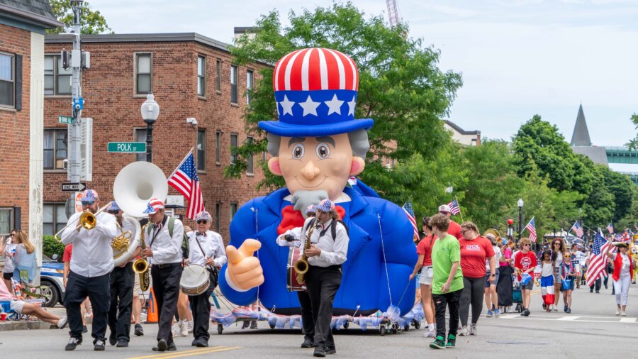 Battle of Bunker Hill, 251st Anniversary Parade in Boston