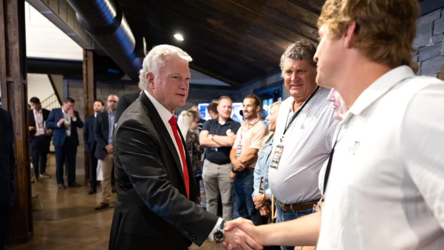 Georgia GOP Senate Candidate Mike Collins Holds Runoff Election Night Party