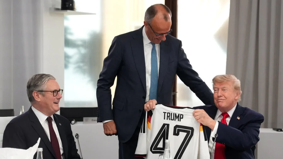 Chancellor Merz Gifts Trump German Soccer Jersey at G7 Summit