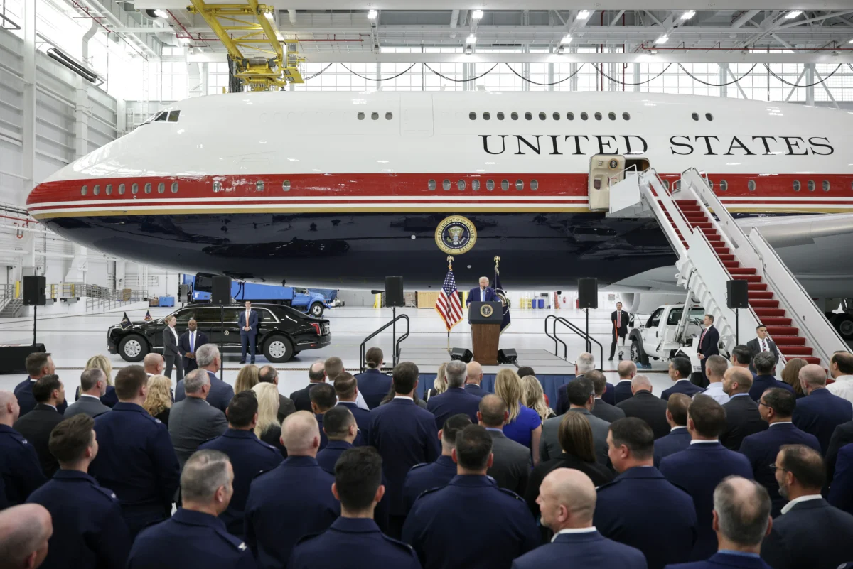 Trump Unveils New Air Force One: 'Flying White House'