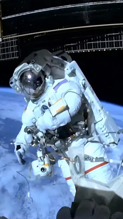 NASA Astronauts Repair Robotic Arm Outside International Space Station