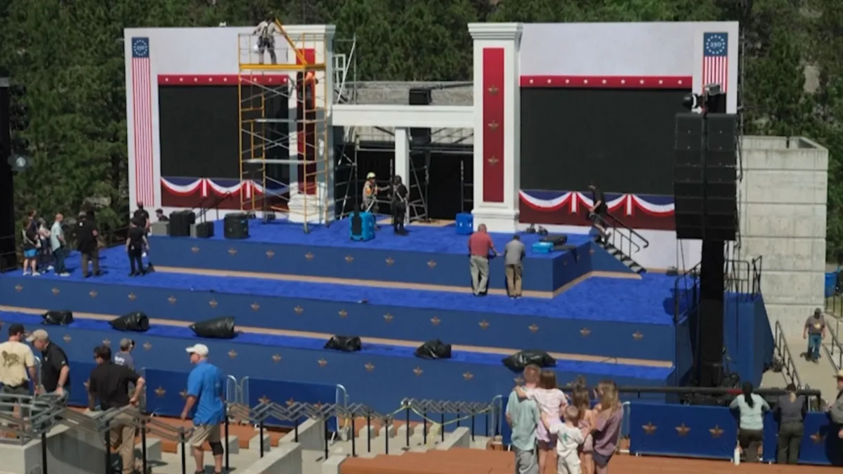 Final Preparations Underway at Mount Rushmore for America’s 250th Fireworks and Trump Appearance