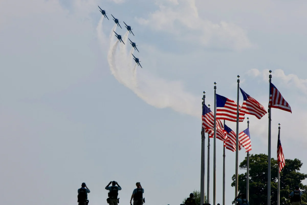 US Military Might on Display in DC Skies as Fighter Jets Fly Over Capital