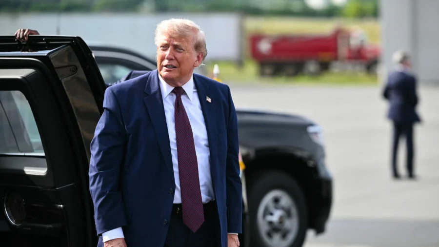 Trump Gaggles With Reporters Aboard Air Force One After NATO Summit
