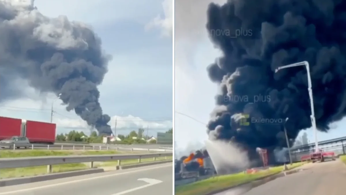 New Video Shows Ukrainian Drone Striking Oil Refinery in Remote Siberia