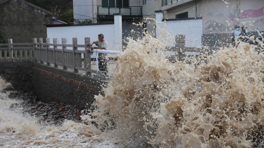 Typhoon Bavi Makes Landfall in Eastern China as More Than 1 Million Evacuated