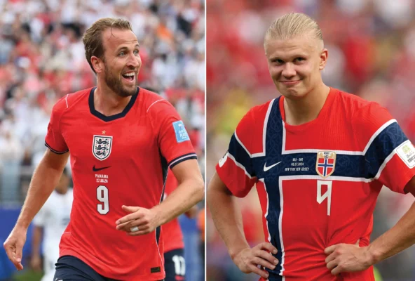 England, Kane vs. Norway, Haaland With Semis at Stake