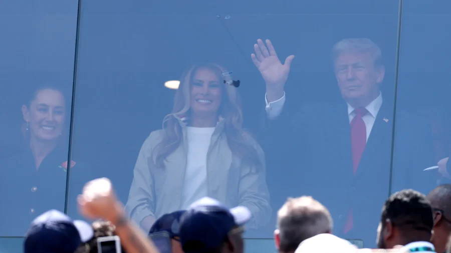 Trump Speaks to Reporters After FIFA World Cup Final