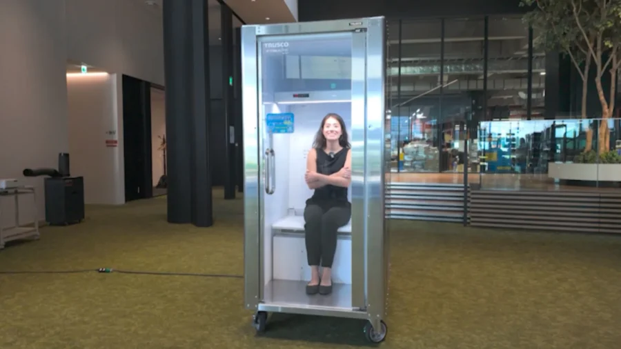 Japanese Human-Sized Fridge Designed to Beat the Heat