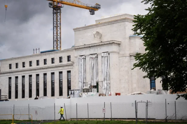The Federal Reserve in Washington on May 27, 2026. (Madalina Kilroy/The Epoch Times)