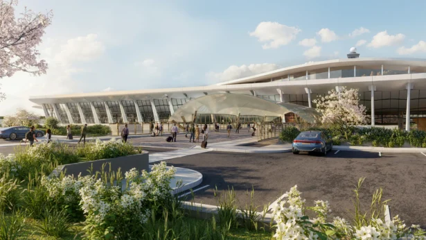 The redesign includes new parking areas, concourses, and entryways. (Courtesy of Department of Transportation)
