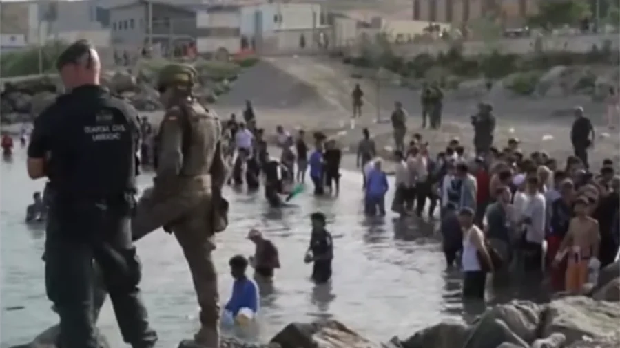 60,000 Surge Into Spanish Enclave in 24 Hours; Independent Journalist Says Locals Fear Speaking Out