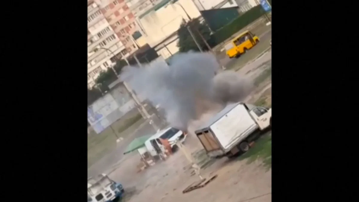 Drone Circles Ukrainian Civilian Before Detonating and Injuring Him
