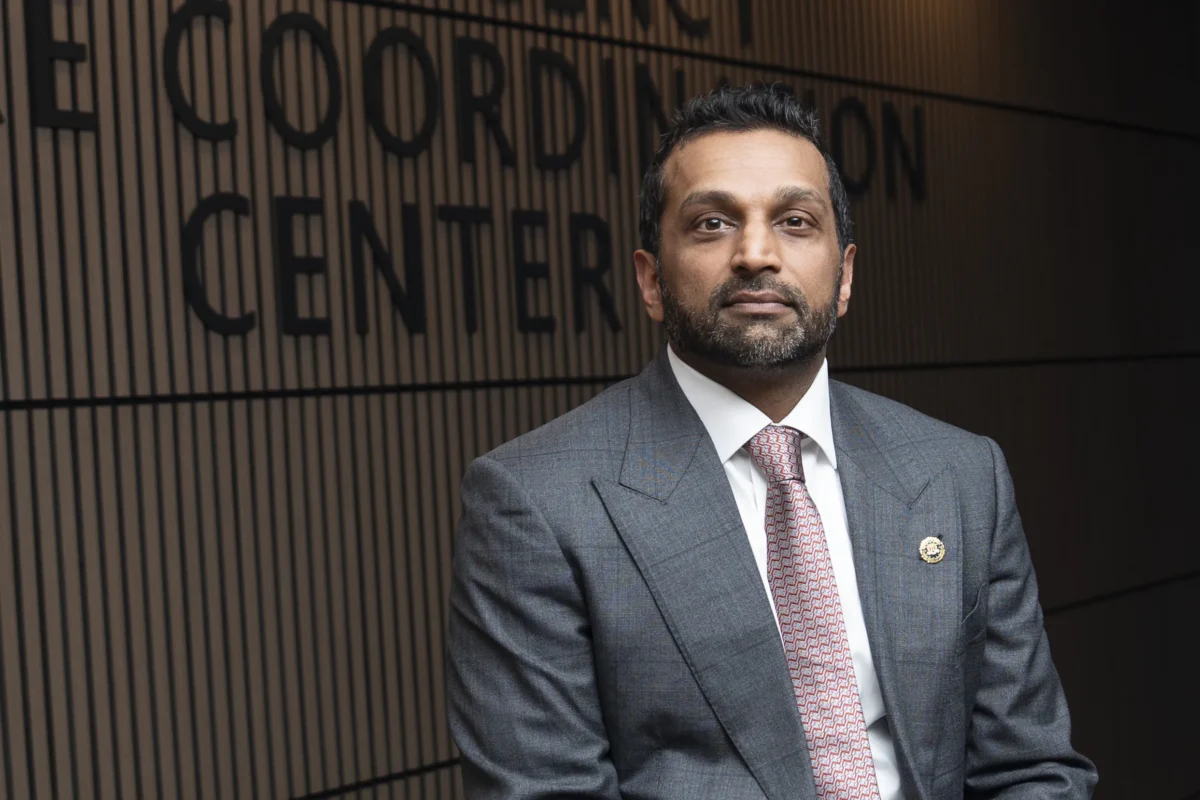 FBI Director Kash Patel at the agency headquarters in Washington on Aug. 4, 2026. (Madalina Kilroy/The Epoch Times)