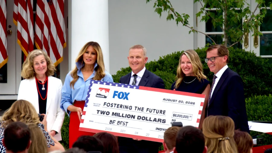 First Lady Unveils Racing Collaboration, $2 Million in ‘Fostering the Future’ Scholarships