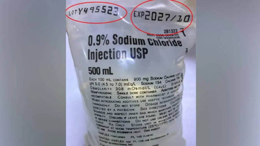 IV Fluids From 2 Companies Recalled Due to Particulate Matter