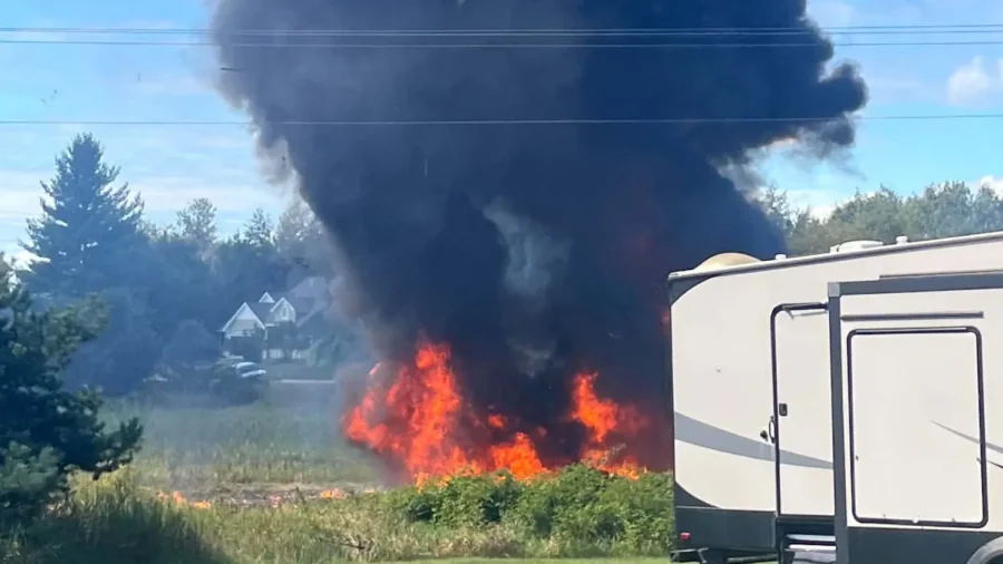 Texas F-16 Fighter Jet Crashes in Michigan, Forcing Evacuations