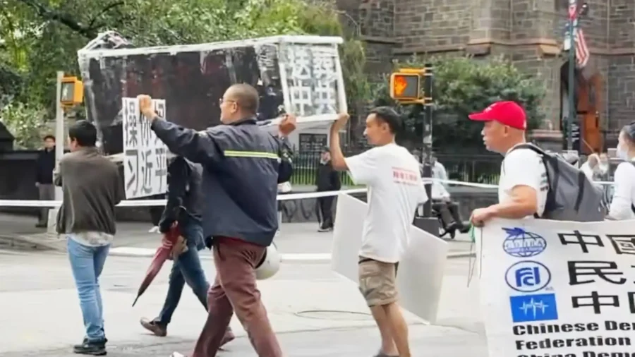 Activists protest in New York ahead of Xi visit, spotlighting Tibet and China’s rights record