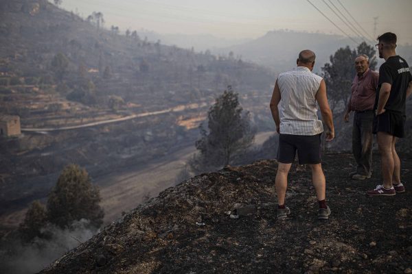Around 10,000 acres of forest and other vegetation were affected by the fire in northeast Spain, on Jun 27, 2019. (Jordi Borra/AP)
