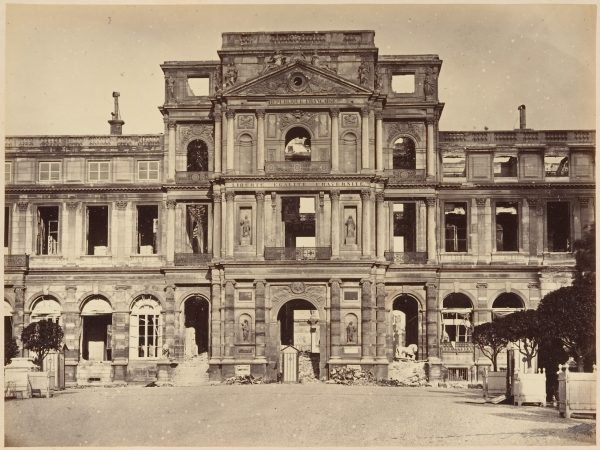 The ruins of the Tuileries Palace, burned by the communists in the Paris Commune of 1871. (Public Domain)