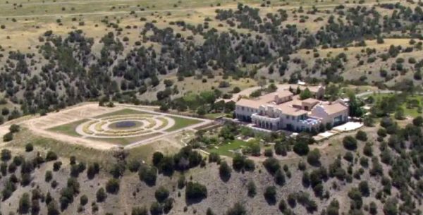 Jeffrey Epstein's Zorro Ranch in Stanley, N.M. is shown Monday, July 8, 2019. (KRQE via AP)