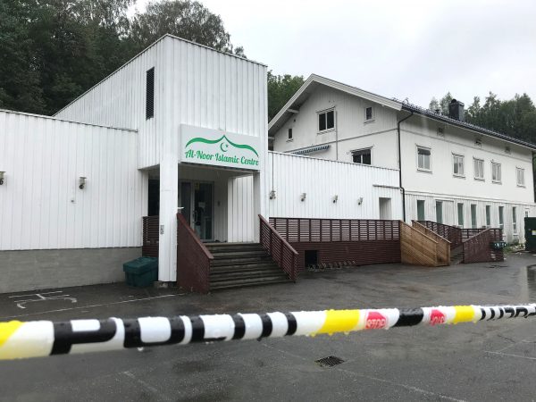 A view of the al-Noor Islamic Centre mosque in Sandvika, Norway, on Aug 11. 2019. (Reuters/Lefteris Karagiannopoulos)