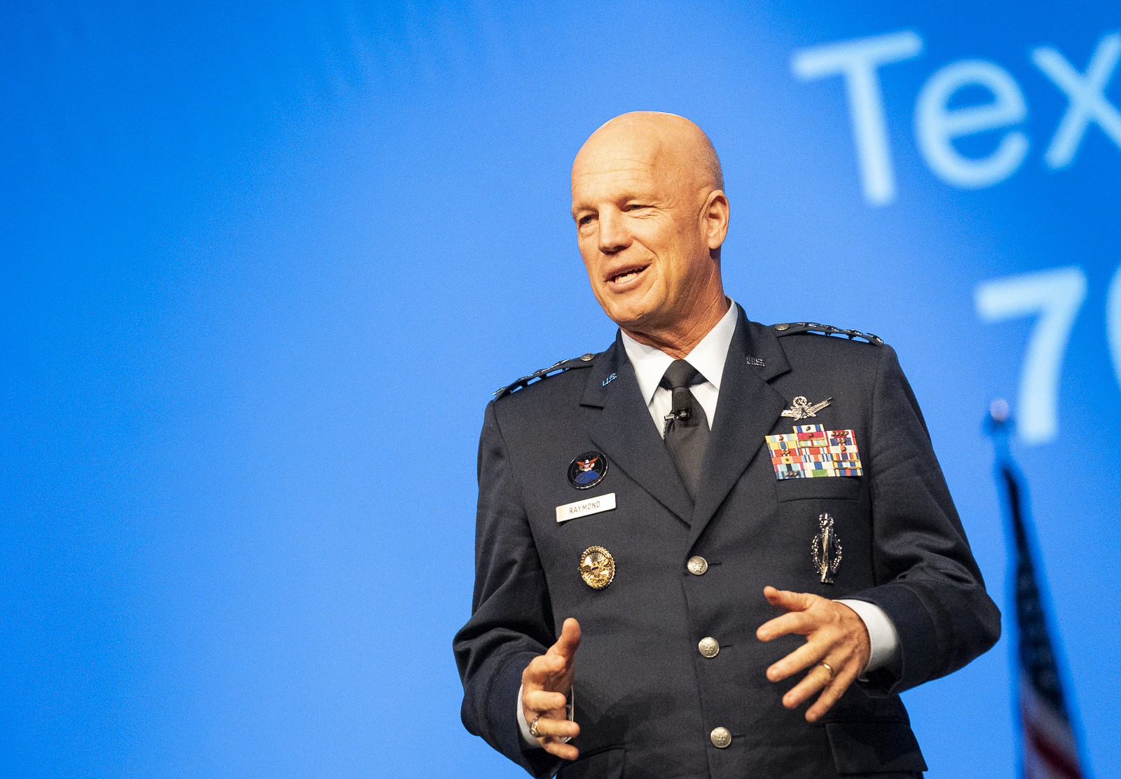 Gen. John Raymond, U.S. Space Command and Air Force Space Command commander in National Harbor, Md., Sept. 16, 2019. (U.S. Air Force photo by Tech. Sgt. Armando Schwier-Morales)