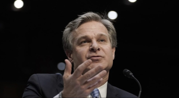 FBI Director Christopher Wray testifies before the Senate Homeland Security and Governmental Affairs Committee in Washington on Nov. 5, 2019. (Win McNamee/Getty Images)