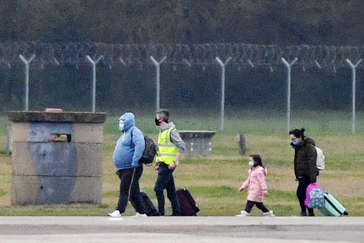 Some of the 83 Britons and 27 foreign nationals 