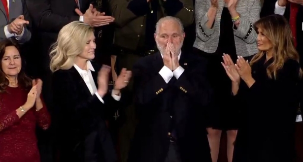 Rush Limbaugh at the State of the Union Address on Feb. 4, 2020. (White House)