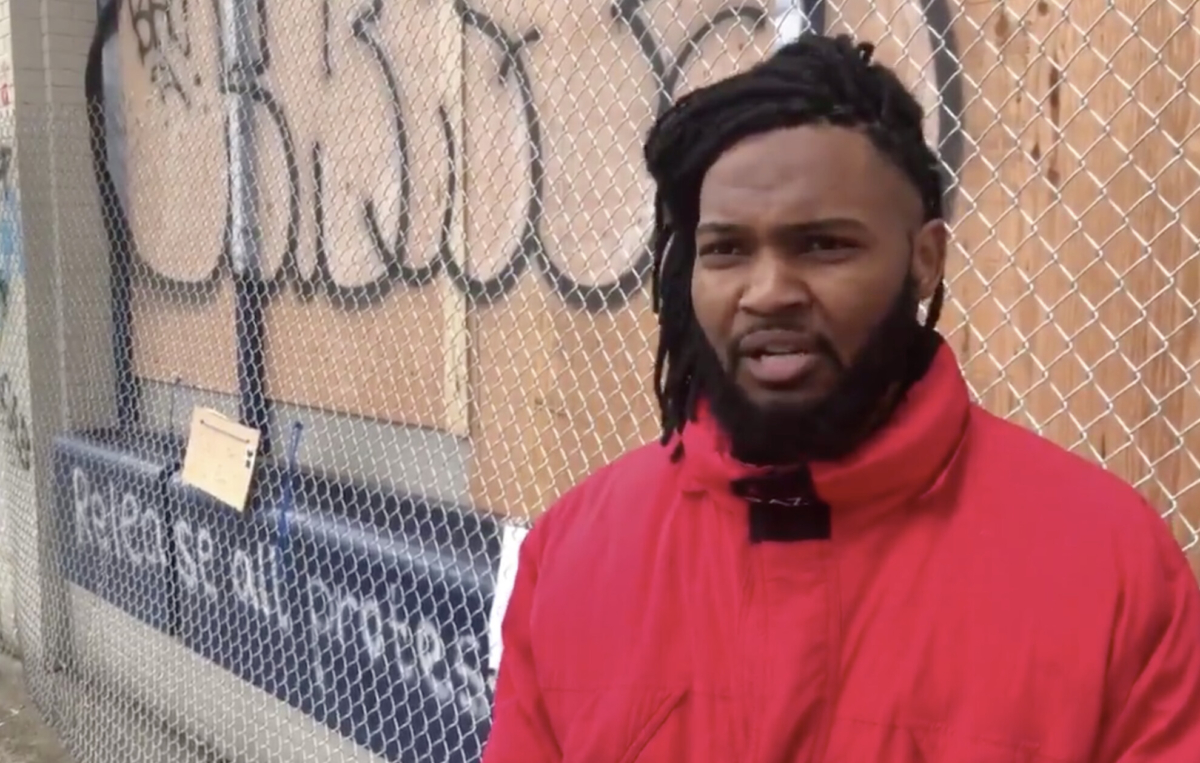Rapper Raz Simone, real name Solomon Samuel Simone, in Seattle on June 14, 2020. (Bowen Xiao/Epoch Times)