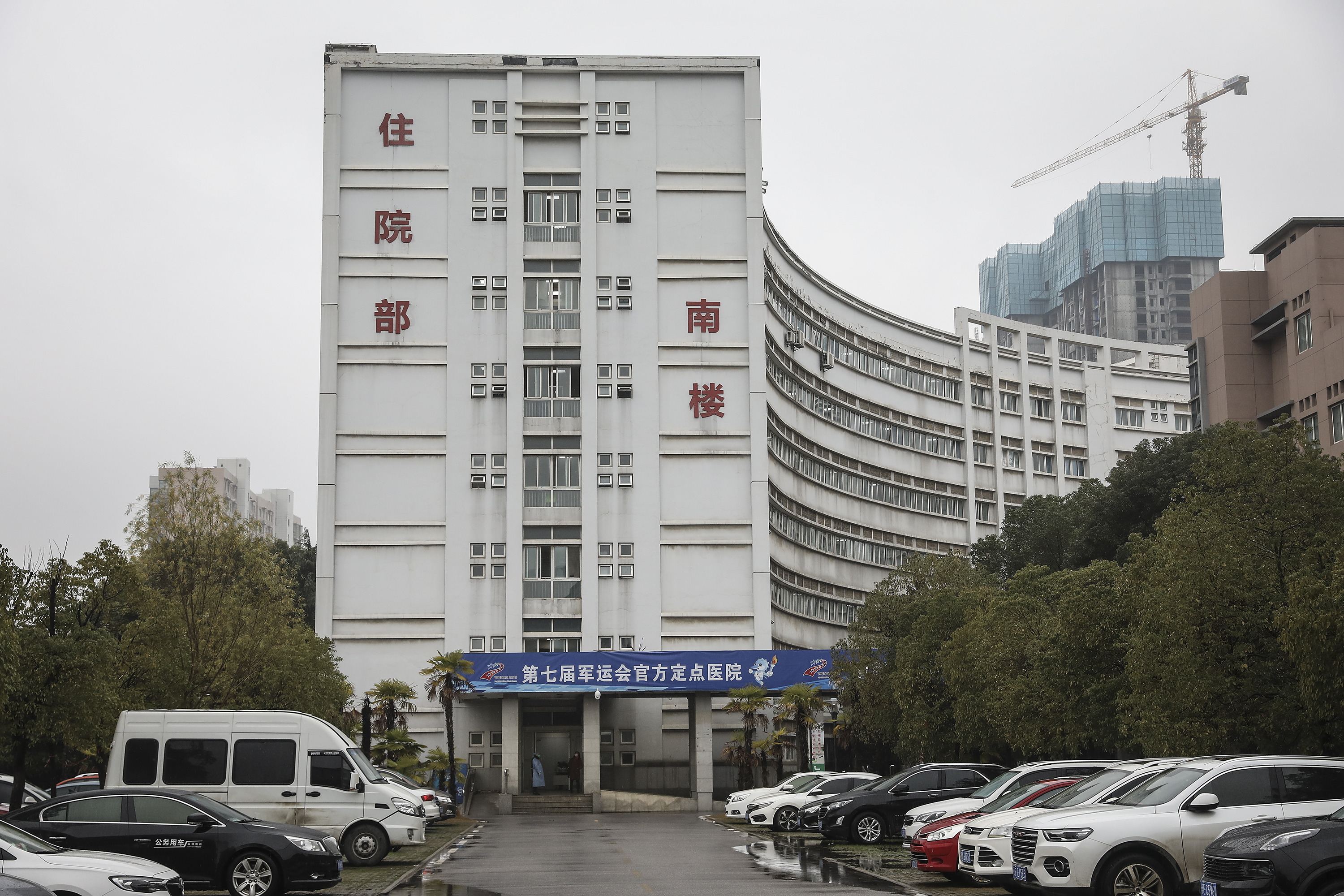 A general view of the south tower at Wuhan Jinyintan Hospital in Wuhan, where the first patients to die with COVID-19 were housed, Hubei province, China, on Jan. 10, 2020. (Getty Images)