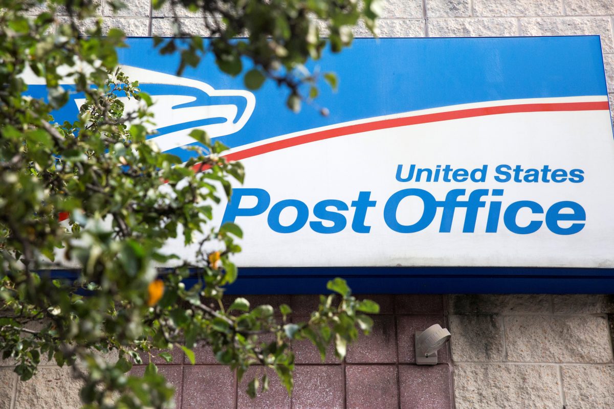 A U.S. Postal Service (USPS) post office in Philadelphia, Pa., on Aug. 14, 2020. (Rachel Wisniewski/Reuters)