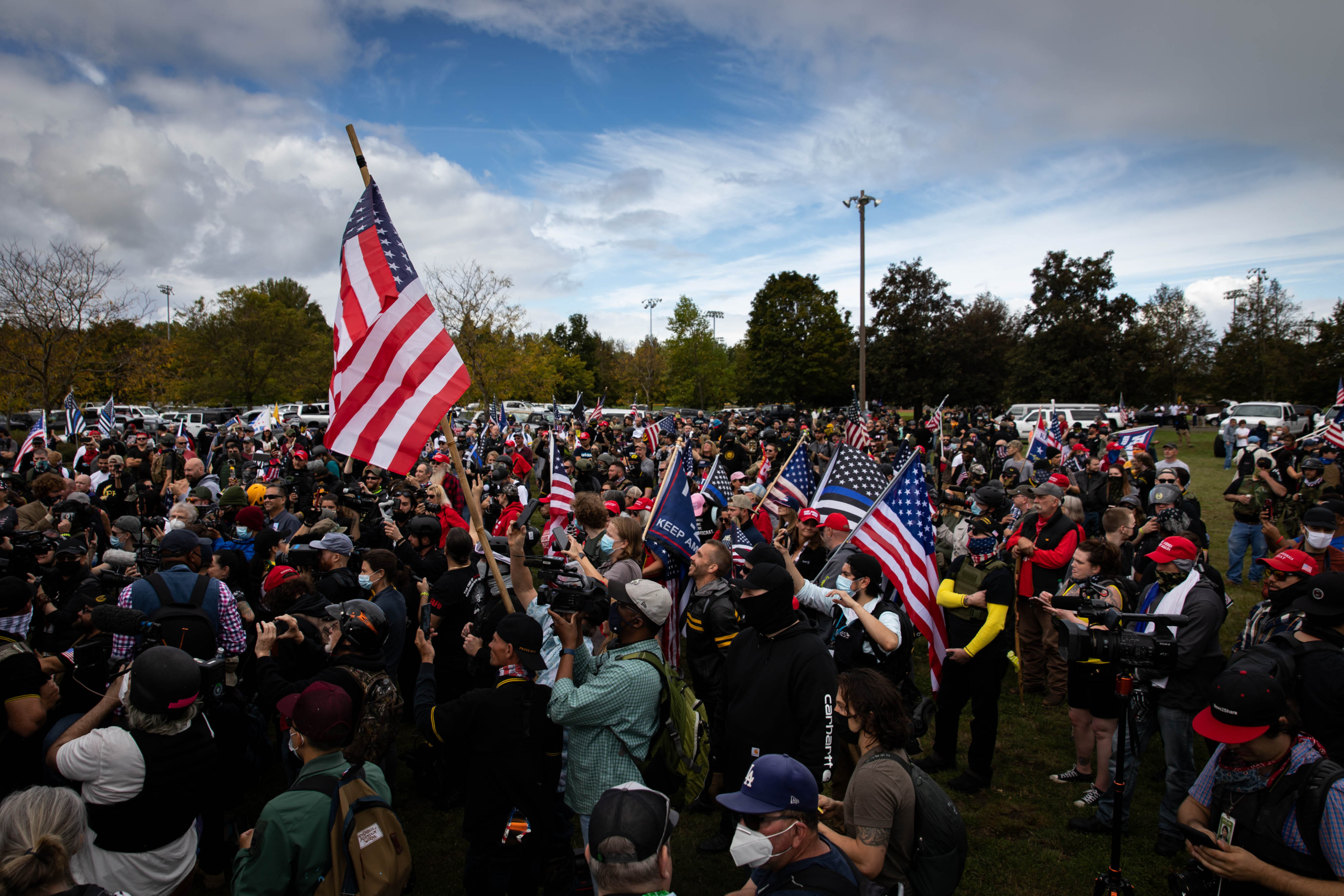 Portland Proud Boys Rally, Counter-Demonstration Largely Peaceful: Police