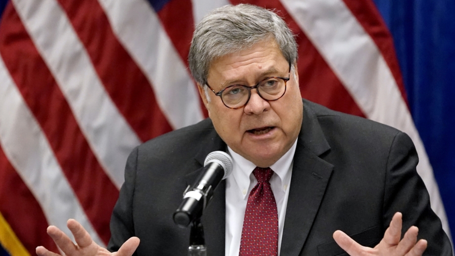 Barr Denies Allegation He Pressured US Attorney Not to Investigate Possible Voter Fraud