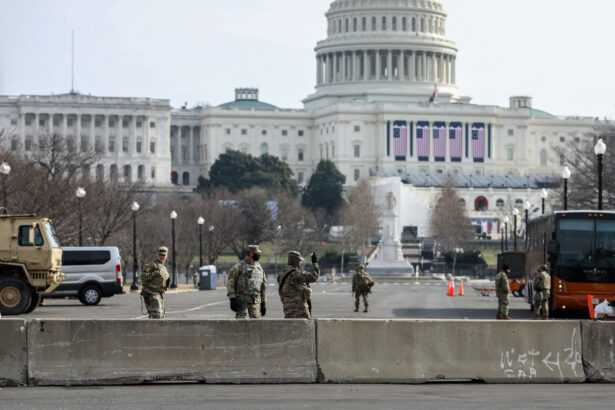 Security around the Capitol building