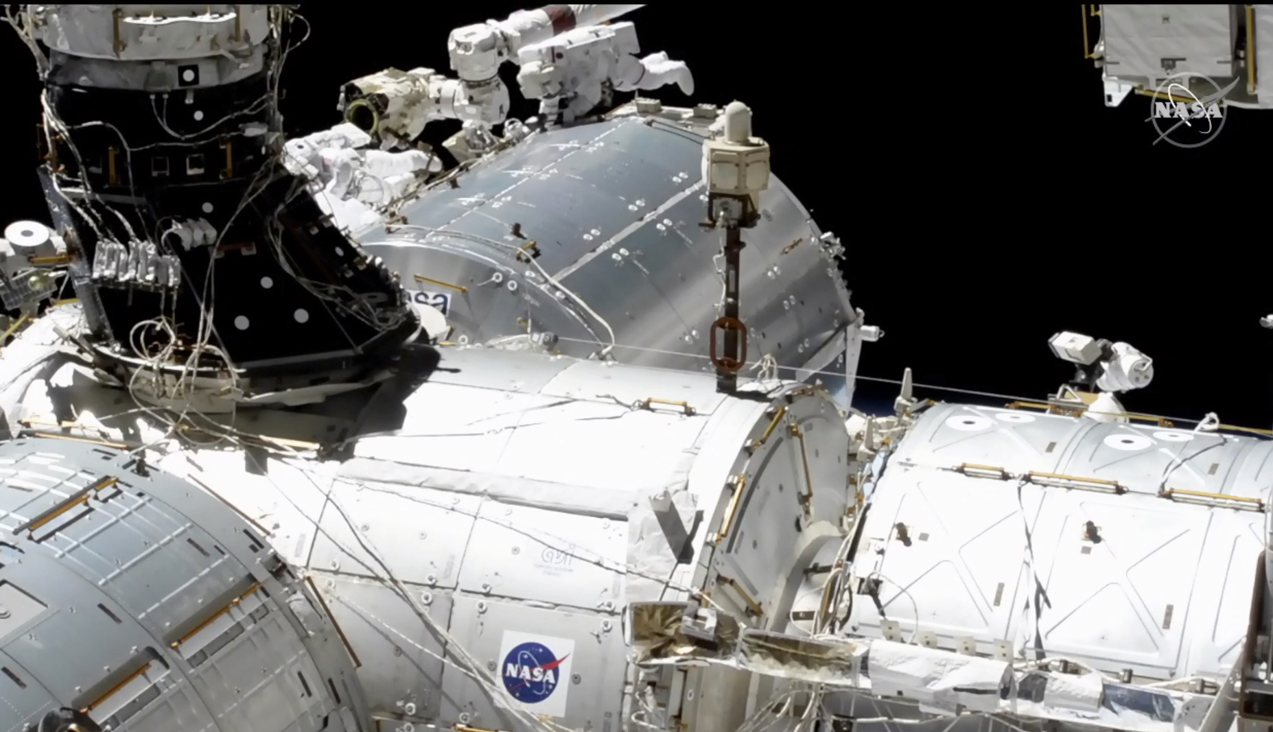 Cable Trouble Dogs Spacewalkers in European Lab Upgrades
