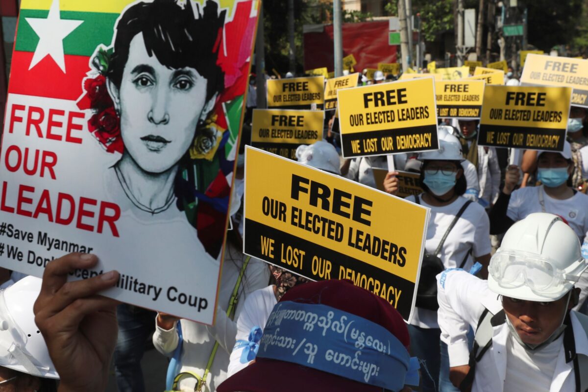 Mandalay Anti-coup protesters