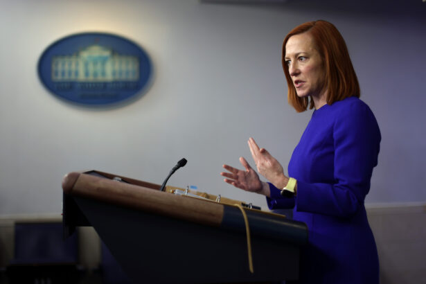 Press Secretary Jen Psaki Briefs Media In Daily News Conference