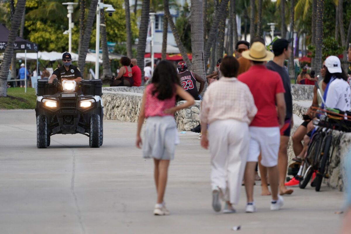 police officer at Miami Beach 