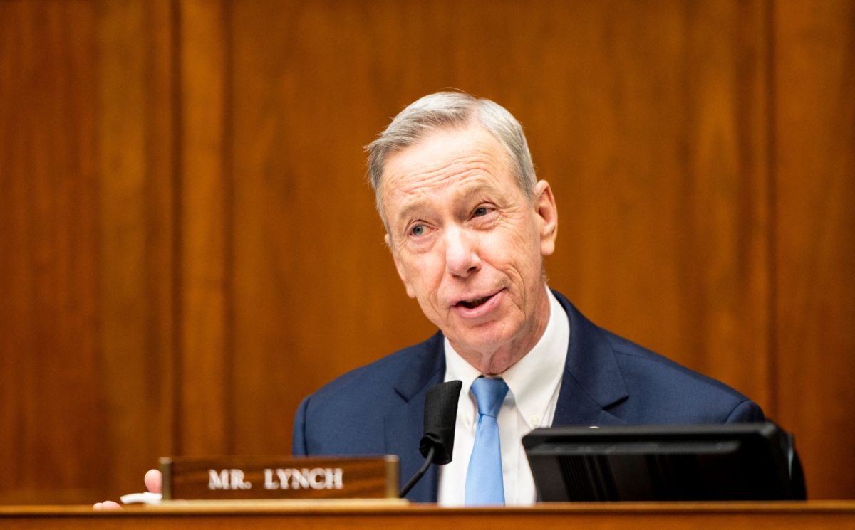 Rep. Stephen Lynch (D-Mass.) questions former officials during a hearing in Washington on May 12, 2021. (Bill Clark/Pool/AFP via Getty Images)