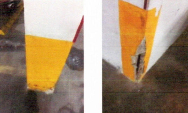 A nine-page report from structural engineering firm Morabito Consultants October 2018 was released by the City of Surfside, warning about the condition of the concreted. It included photos of the cracking. (City of Surfside)