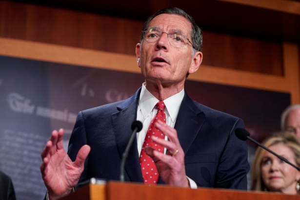 Senator John Barrasso (R-Wyo.) speaks in Washington, on June 17, 2021. (Joshua Roberts/Getty Images)