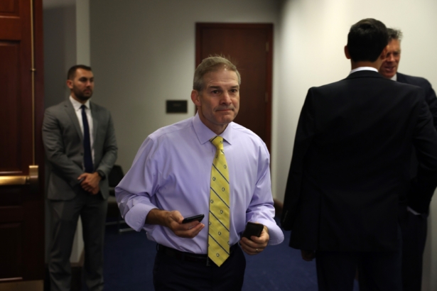 Rep. Jim Jordan (R-Ohio) walks in the U.S. Capitol in Washington on July 20, 2021. (Anna Moneymaker/Getty Images)