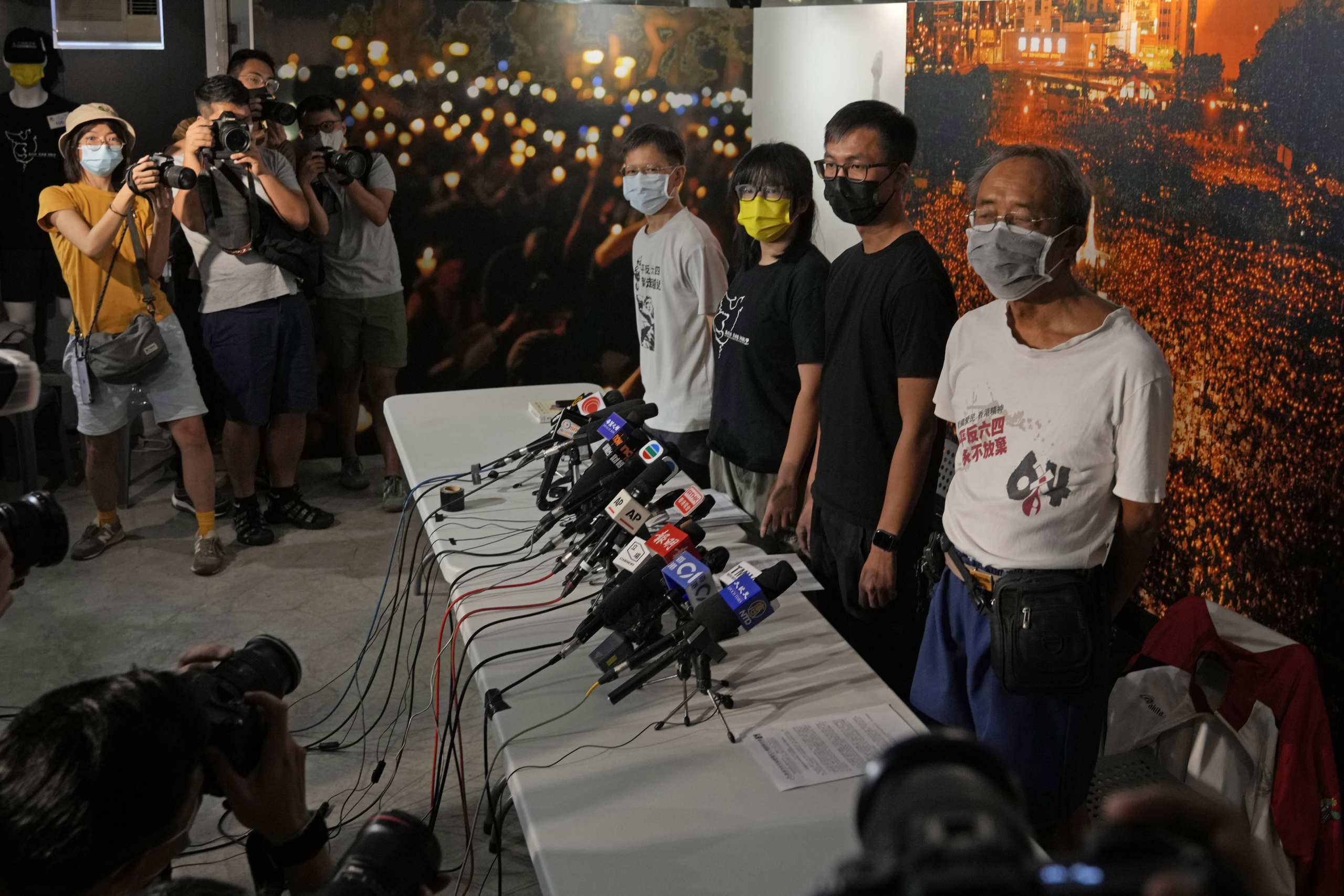 Group Behind Hong Kong’s Tiananmen Vigil Denies Foreign Ties