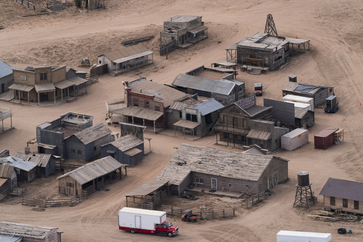 The Bonanza Creek Ranch, where the film "Rust" was being filmed, in Santa Fe, N.M., on Oct. 23, 2021. (Jae C. Hong/AP Photo)