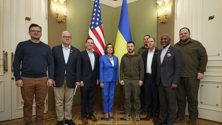 Pelosi, Schiff Make Unannounced Visit to Ukraine: ‘Support Is on the Way’